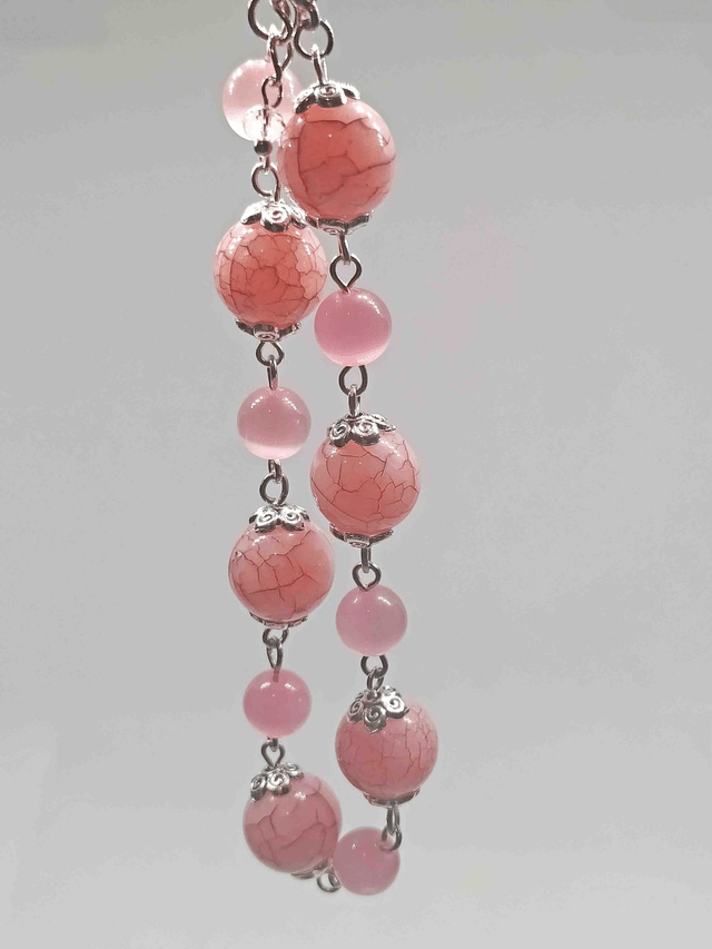 Bracelet "Lune rose" - 68