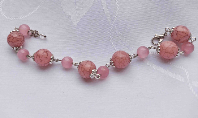 Bracelet "Lune rose" - 68