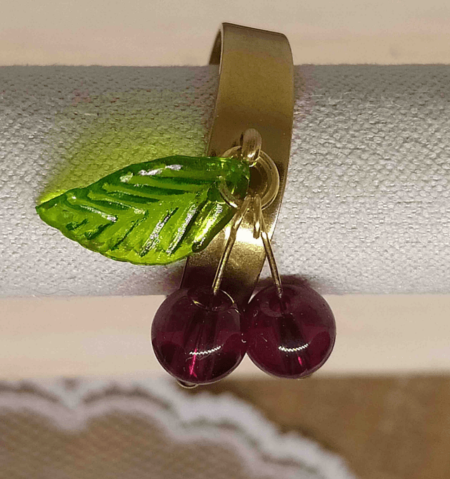Bague Cerises, doré - 91