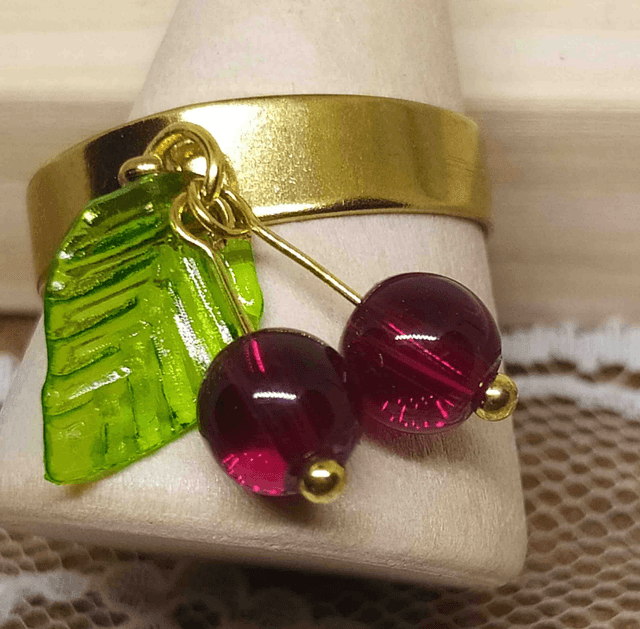 Bague Cerises, doré - 91