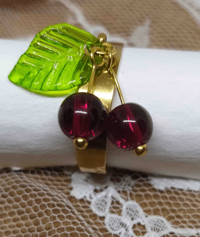 Bague Cerises, doré - 91