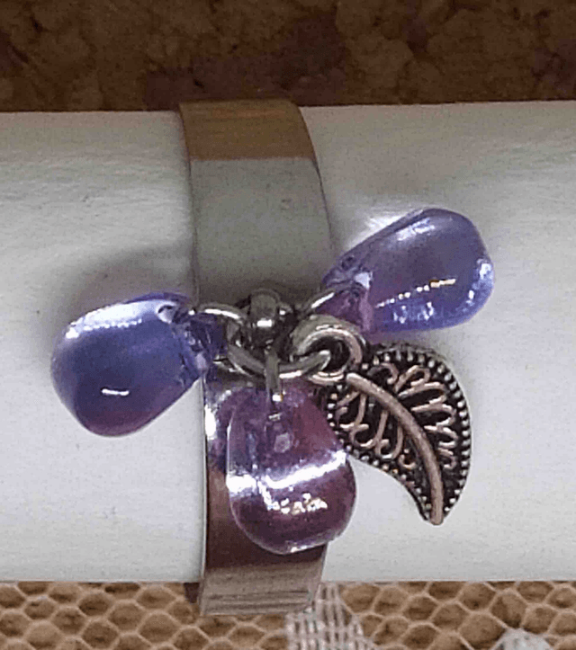 Bague Rosée mauve - 94